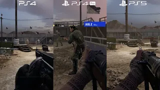 Call of Duty Vanguard Alpha PS5 Vs PS4 Pro Vs PS4 Graphics Comparison Gameplay Match