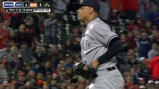 NYY@BAL: Betances fans Davis to escape the threat