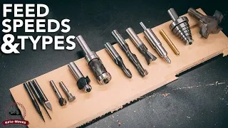 Router Bit Speeds, Feed and Types