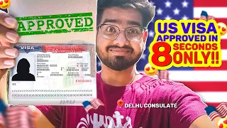 US Visa Approved in 8 seconds | My US Visa Interview Experience in Delhi consulate