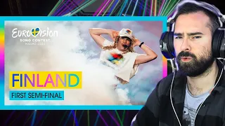 Vocal Coach Reacts Windows95man - No Rules! LIVE Finland 1st Semi-Final  Eurovision 2024