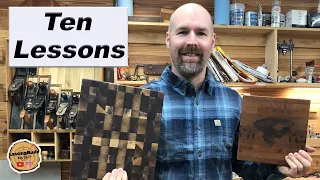 10 Lessons Learned Making First END GRAIN CUTTING BOARD