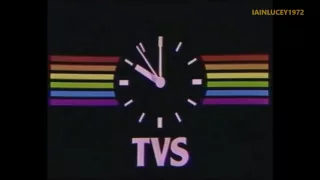 TVS TELEVISION SOUTH  ITV SOUTH  early 1980s  TVS LOGO AND CLOCK   HD 1080P