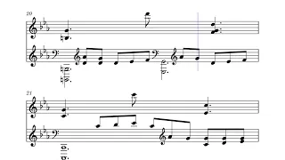Max Payne - Main Theme Piano Solo Kärtsy Hatakka & Kimmo Kajasto (sheet music, Noten, partitura)