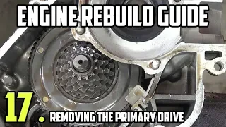 Removing the primary drive  - Vespa LML Engine rebuild tutorial Part 17