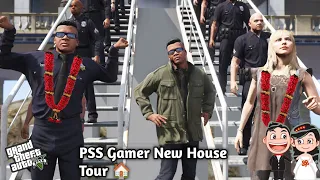 GTA 5: Franklin Going For PSS Gamer' House Tour 😨😲For First Time♥️ With Family Shinchan 🥹Ps Gamester