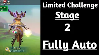 Lords mobile limited challenge saving dreams stage 2 fully auto|Dream witch stage 2|Eloise stage 2