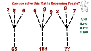 2 5 6 65|| 6 8 9 181|| 2 8 7 ??||A.78 B.117 C.110 D.108 ||Can you solve this Maths Reasoning Puzzle?