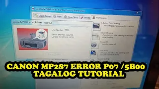 Error P07 CANON MP287 l How to Fix 5B00