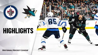 NHL Highlights | Jets @ Sharks 11/01/19