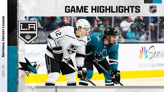 Kings @ Sharks 3/12 | NHL Highlights 2022