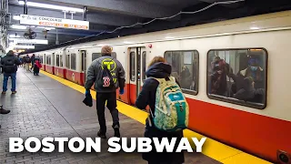 New Yorker Rides the Boston Subway (MBTA) : Old Trains, Strange Transfers & Great Cell Phone Service