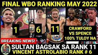 BREAKING: WBO FINAL Bantamweight Ranking 2022 CASIMERO No. 1, SULTAN No. 11 | CRAWFORD vs SPENCE Na