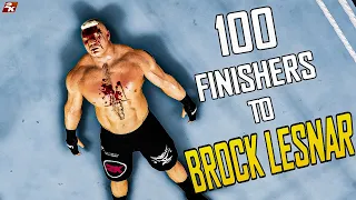 2k 100 finishers to brock lesnar 2023