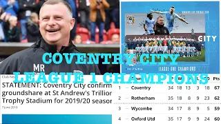 The Story of Coventry City's Promotion to The Championship