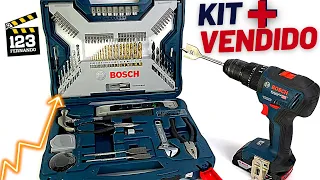 KIT COMPLETO BROCAS E FERRAMENTAS BOSCH X-LINE X103 TIN COM 103 PEÇAS