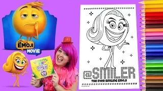 Coloring Emoji Smiler The Emoji Movie Coloring Book Colored Pencil Prismacolor | KiMMi THE CLOWN