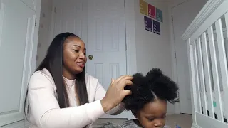 How to flat twist on your toddler hair