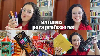 MEU MATERIAL ESCOLAR DE PROFESSORA | Itens que todo PROFESSOR deve ter | Papelaria | Vida docente