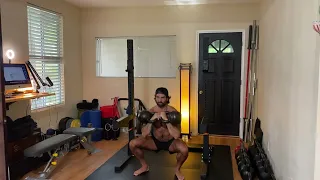 Double Kettlebell: 24kg - [Tempo] Snatch + Top Down Press + Squat