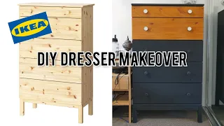 DIY: Ikea TARVA tallboy makeover