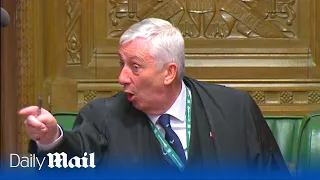 'Not having it!' Furious Lindsay Hoyle throws Tory MP out of PMQs