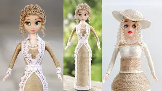 Jute Craft Doll Decoration Ideas for home Decor | How to decorate doll from jute rope