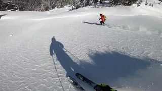 Backcountry skiing at Stevens Pass