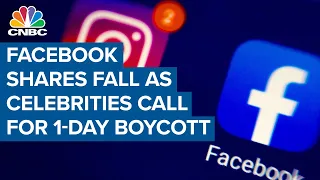 Facebook shares fall as Kim Kardashian West calls for one-day boycott