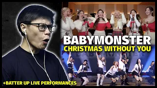 RAMI'S VOCALS!!! | BABYMONSTER Batter Up Live Performances + Christmas Without Your Cover Reaction