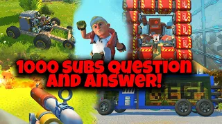 What do I do for a living?? 1k sub Questions and answers! Scrap Mechanic Survival.