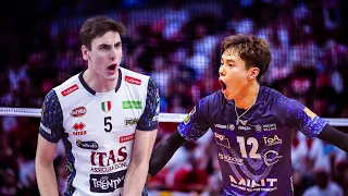 Ran Takahashi vs Alessandro Michieletto | Monza vs Trentino | Italian Volleyball League 2024