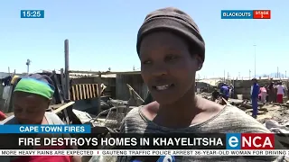 Fire destroys homes in Khayelitsha