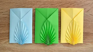 EASY PAPER ENVELOPE WITH LEAF | Origami Craft | Tutorial by ColorMania