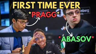 The first ever encounter between Praggnanandhaa and Nijat Abasov | FIDE Candidates 2024