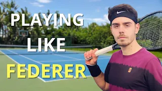 Roger Federer impressive imitation!