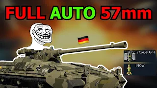 AUTOMATIC 57MM GUN ON A TANK💀(Begleitpanzer 57)