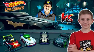 Hot Wheels Unleashed в пещере Бэтмена - Даник и папа играют в Хот Вилс Анлишед!