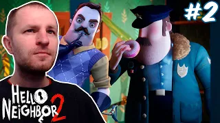 ПРИВЕТ СОСЕД 2 БЕТА, ЖУРНАЛИСТ СТЫРИЛ ПОНЧИК У КОПА | Hello Neighbor 2 beta #2