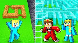 Ich CHEATE mit UKRIS PRO SCHWESTER in einer LABYRINTH BAU CHALLENGE! - Minecraft ⛏