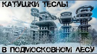 Катушки Теслы в Подмосковном лесу | Генератор Аркадьева-Маркса