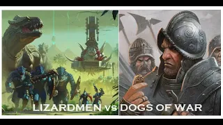 Warmaster Battle Report: Dogs of War vs Lizardmen 2000 pts