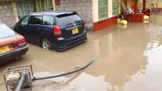 RAZING FLOODS SUBMERGE HOUSES IN SYOKIMAU!!