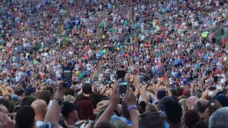 Larry Mullen starts the show in Louisville #U2TheJoshuaTree2017 6.16.17