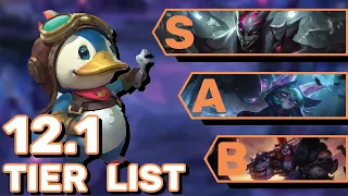 My Strategy & Tierlist For Climbing Patch 12.1 | TFT Guide Teamfight Tactics