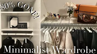 GETTING RID OF 80% OF MY CLOTHES CHANGED MY LIFE | MINIMALISM