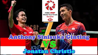 Anthony Sinisuka Ginting vs Jonatan Christie - Badminton BWF World Tour Finals 2022