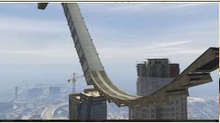 Impossible Sky Race GTA 5 Stunts and Huge Ramps - PS4 Custom Race Gameplay