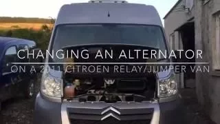 Changing an Alternator Citroen Relay / Jumper Van Pt1/2