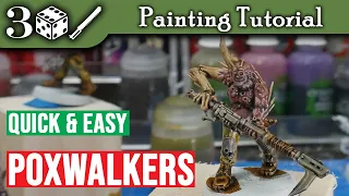 Painting Poxwalkers Quick and Easy - Warhammer 40k Tutorial